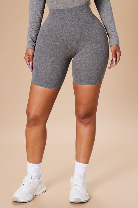 Natalee Biker Shorts Grey