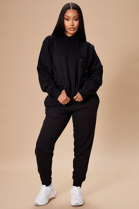 Stole Your Boyfriend's Oversized Hoodie - Black, Fashion Nova, Knit Tops