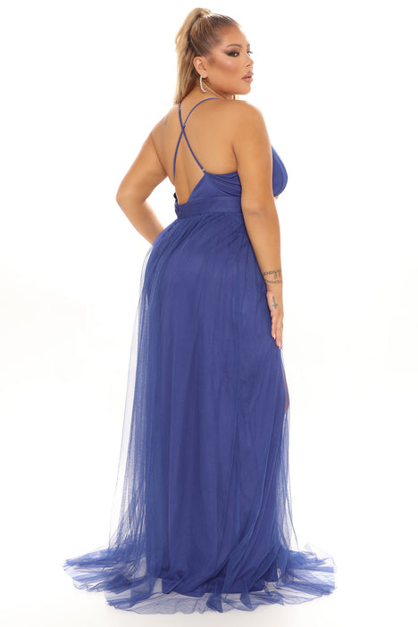 Royal blue dress fashion nova sales