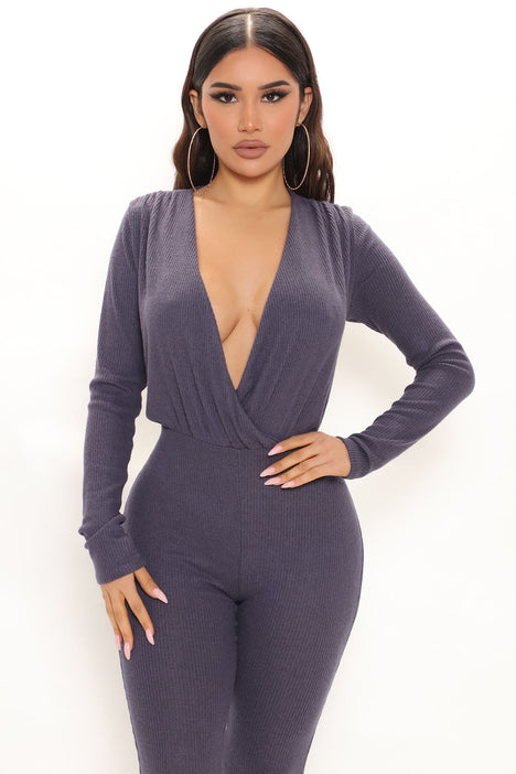 Keeping Things Casual Jumpsuit Navy