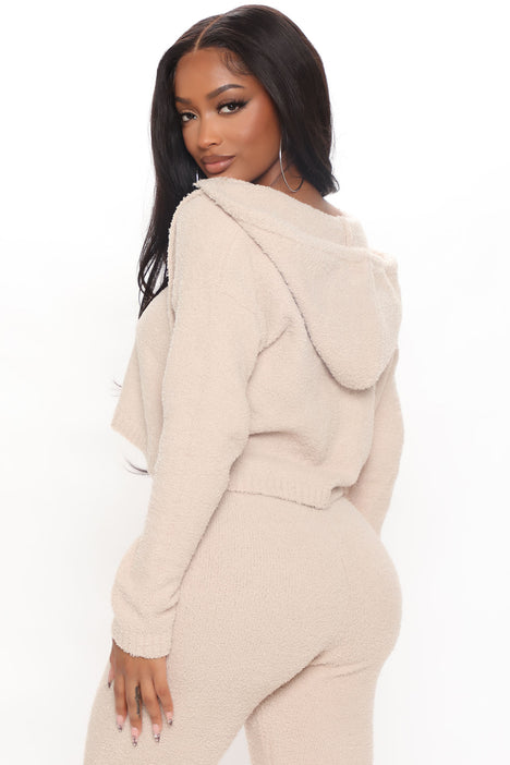 Cozy Girl Fuzzy Sweater Legging Set Sand Fashion Nova
