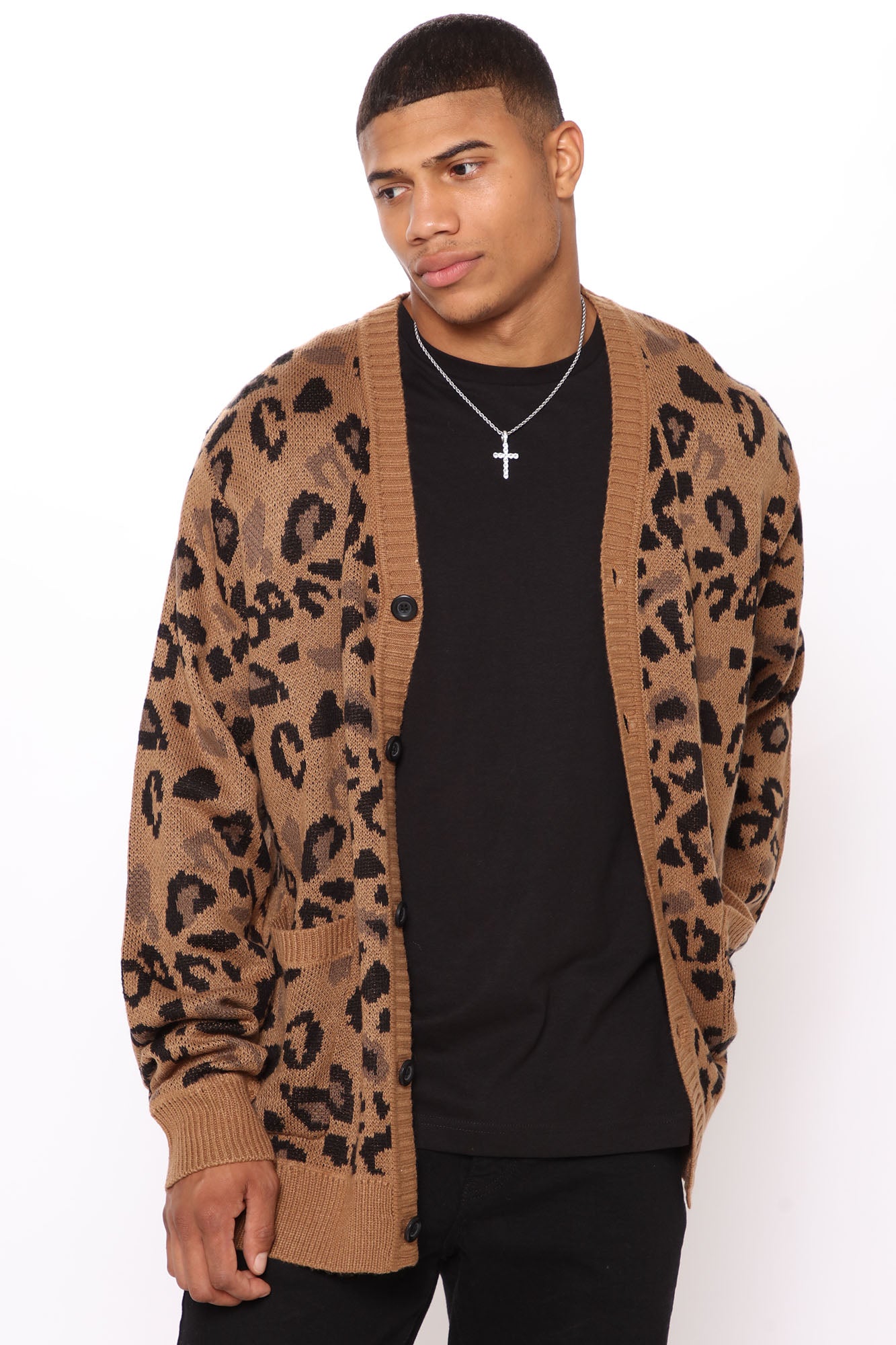 Mens cheetah sweater online