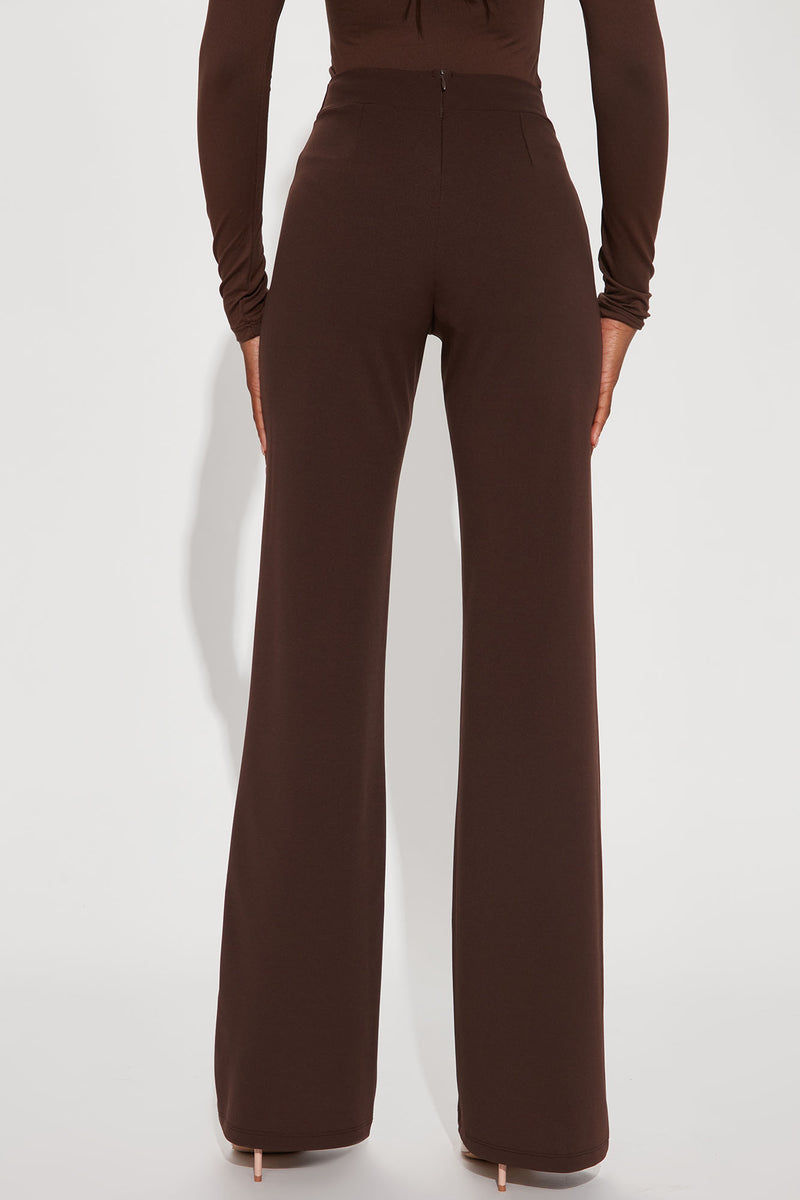 Tall Victoria High Waisted Dress Pants - Chocolate | Fashion Nova ...