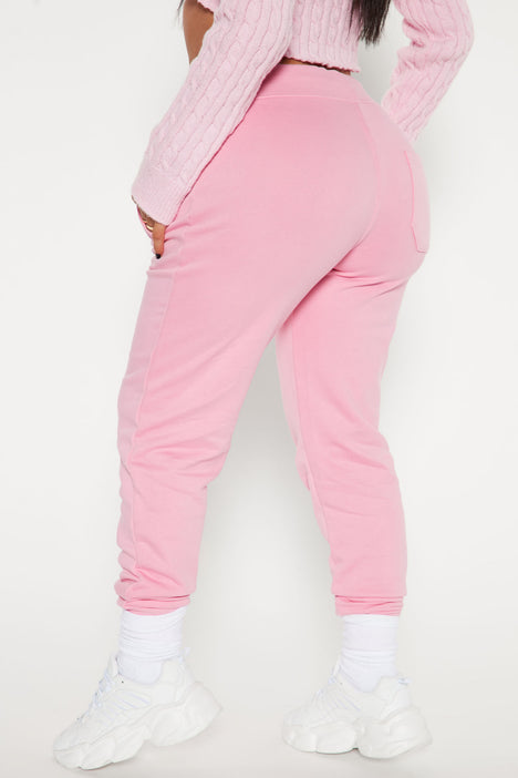 Pink Solid Jogger Pants - Selling Fast at