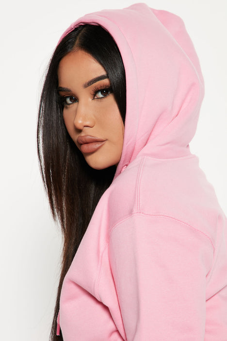 Pastel pink best sale oversized hoodie