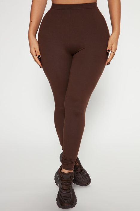 Brown leggings online for women
