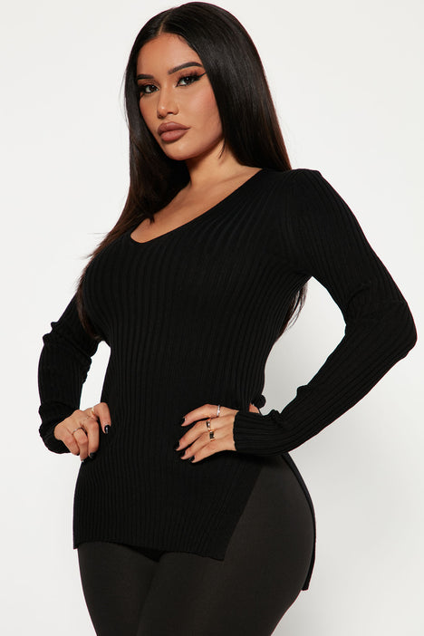 Fashion nova new arrivals black sweater