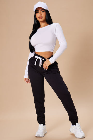 Relaxed Vibe Solid Hoodie - Black, Fashion Nova, Knit Tops