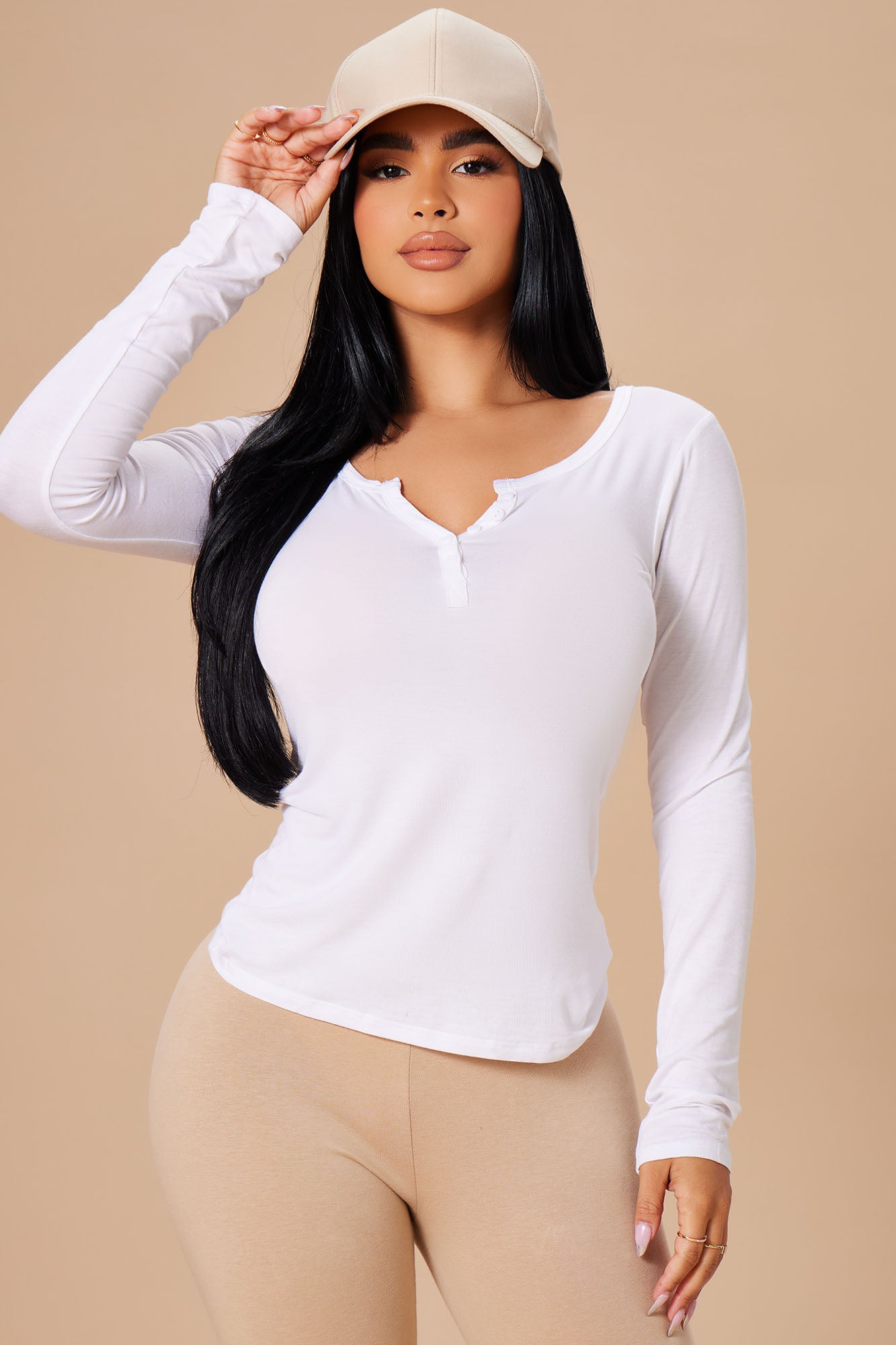Off sale white henley