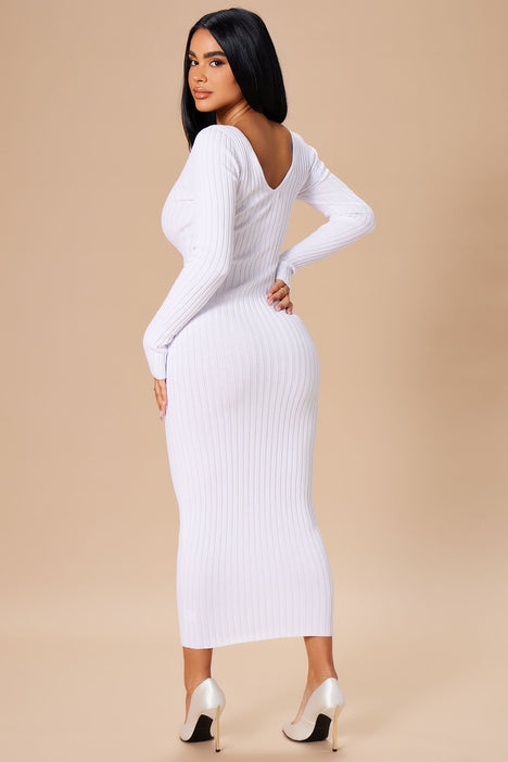 White long jumper sales dress