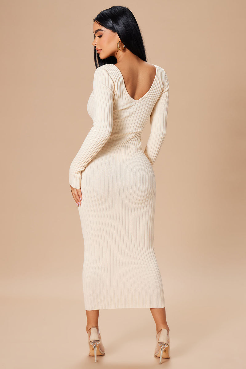 Kallan Knit Dress Taupe Fashion Nova, Dresses Fashion Nova