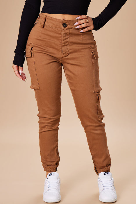 Kalley Cargo Pants - Tan, Fashion Nova, Pants