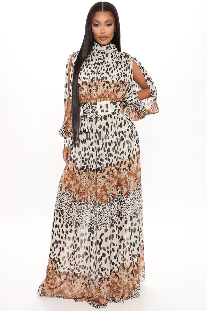 Wandering Free Printed Maxi Dress - Brown/combo | Fashion Nova, Dresses ...