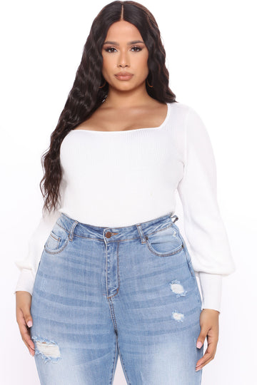 Plus size off white sweater new arrivals