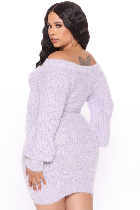 Off the shoulder sweater dress online fashion nova