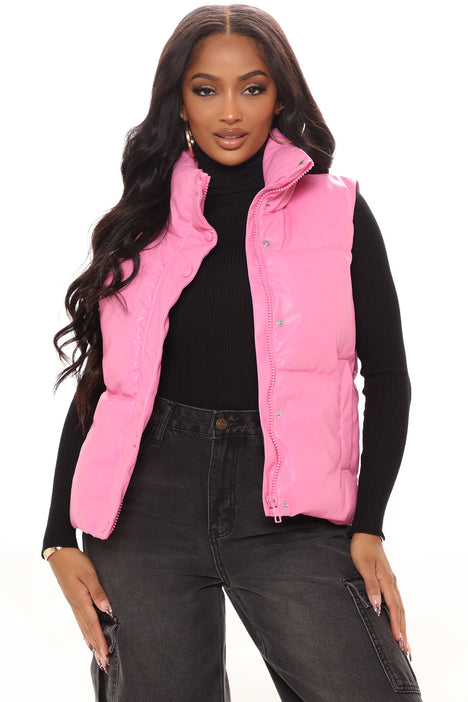 If You Had My Love Puffer Vest Pink Fashion Nova Jackets