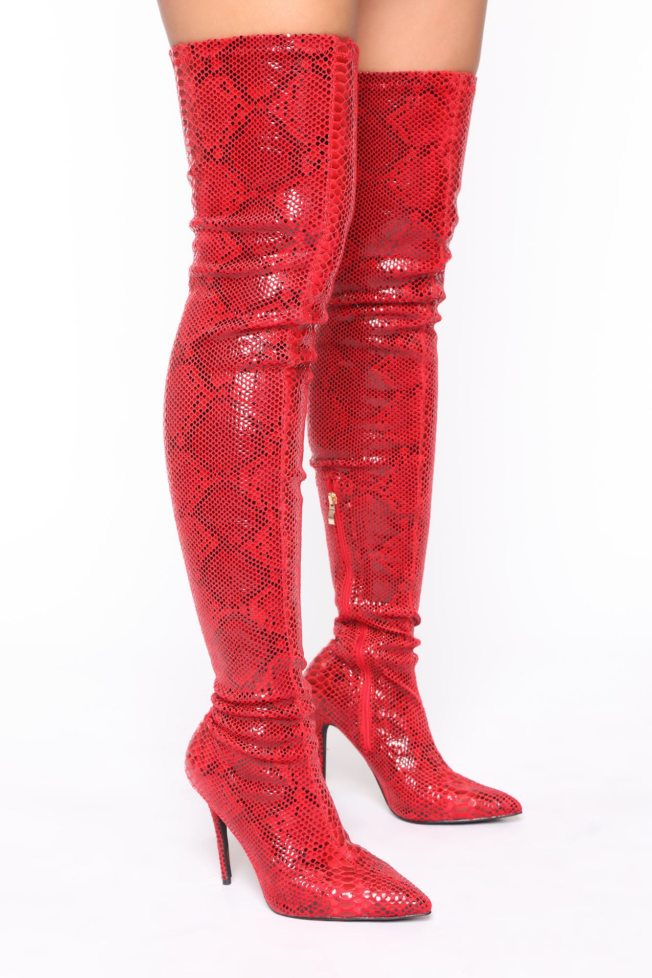 Fashion nova snake boots sale