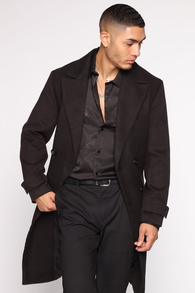 Benjamin Car Coat - Black | Fashion Nova, Mens Jackets | Fashion Nova