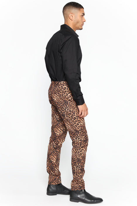 H and m leopard 2025 print trousers