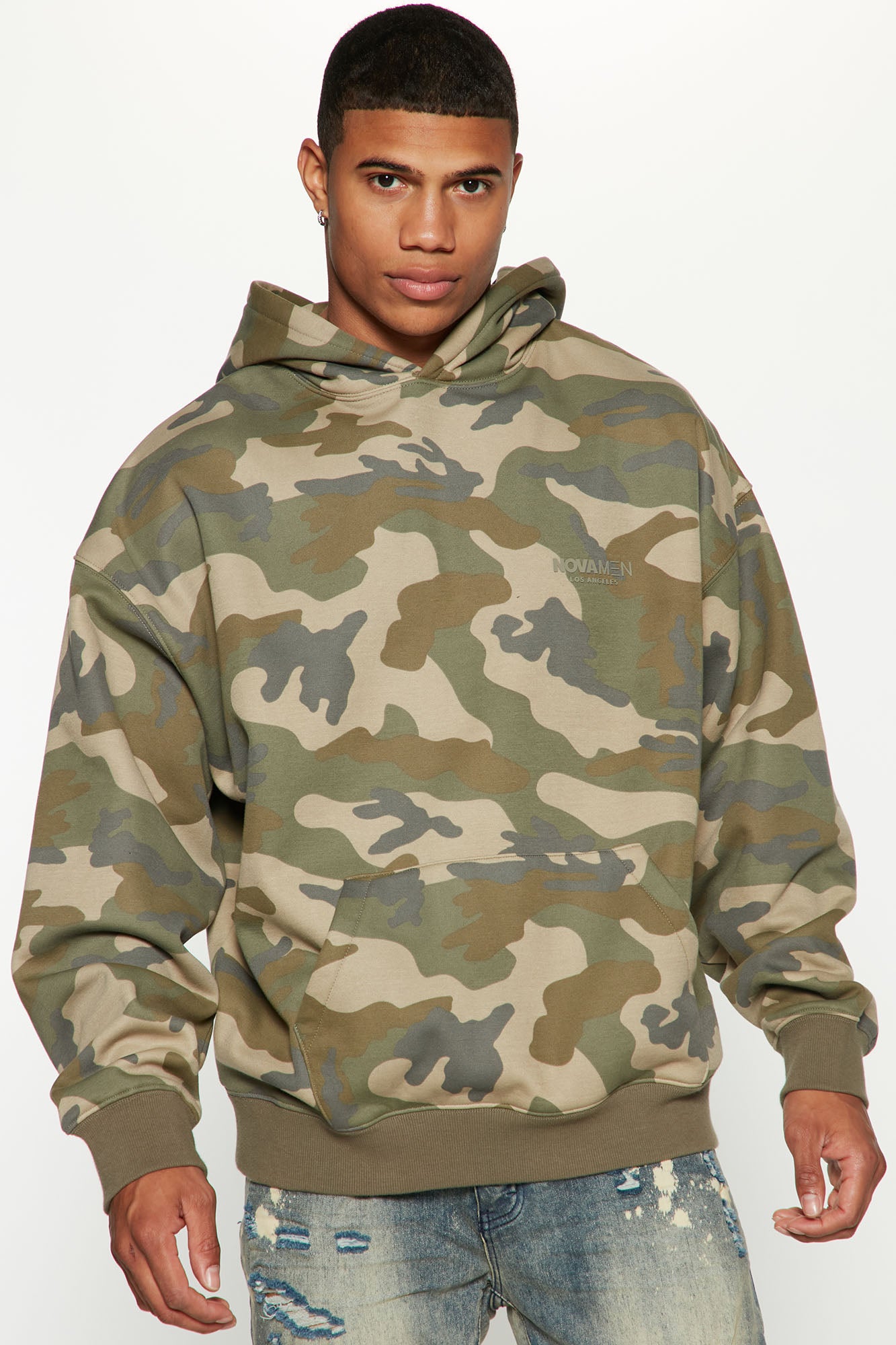 Oversized sales camo hoodie