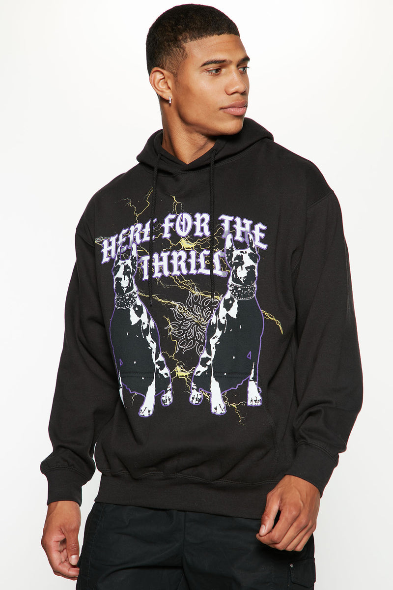 For The Thrill Hoodie - Black | Fashion Nova, Mens Graphic Tees ...
