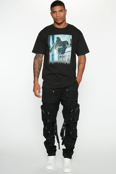 Strapped cargo joggers sales