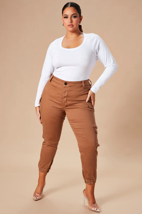 Kalley cargo pants tan new arrivals