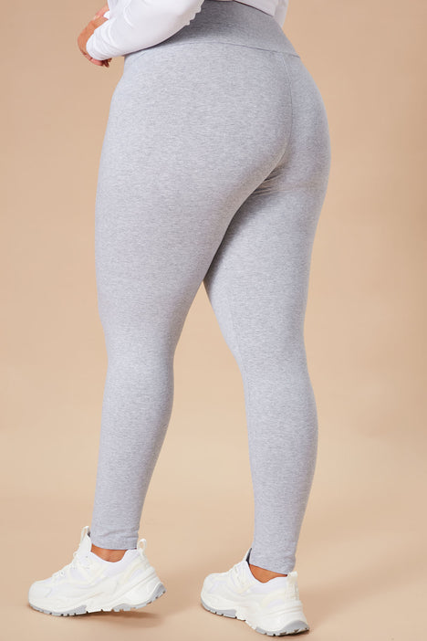 Running Around High Rise Legging - Heather Grey, Fashion Nova, Leggings