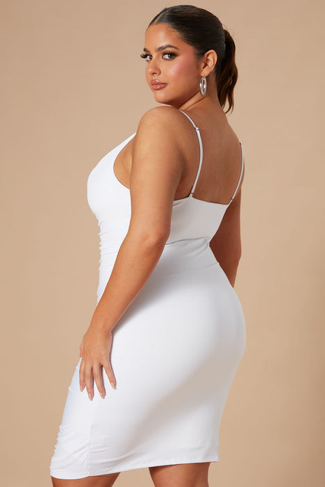 Shanghai ruched dress white discount