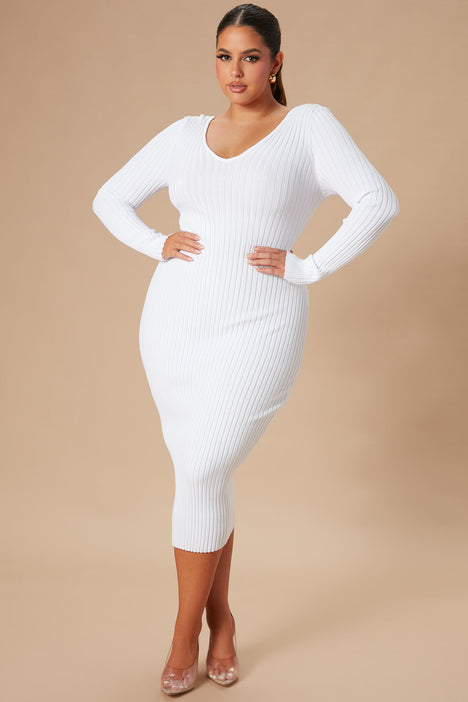 Kallan Knit Dress White