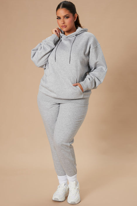 Stole Your Boyfriend s Oversized Hoodie Heather Grey