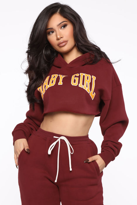 Baby girl clearance crop top hoodie