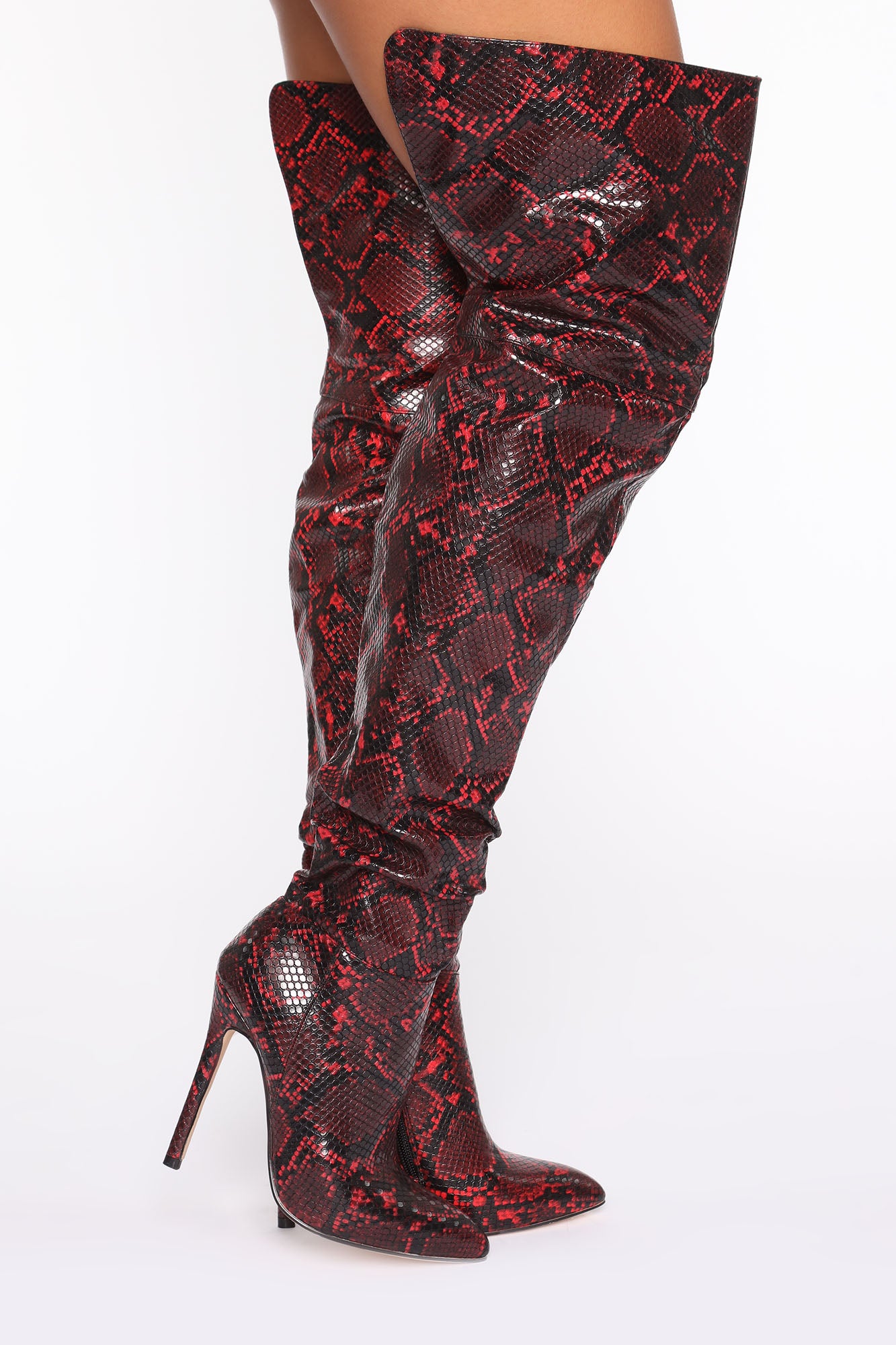Fashion nova snake boots hot sale