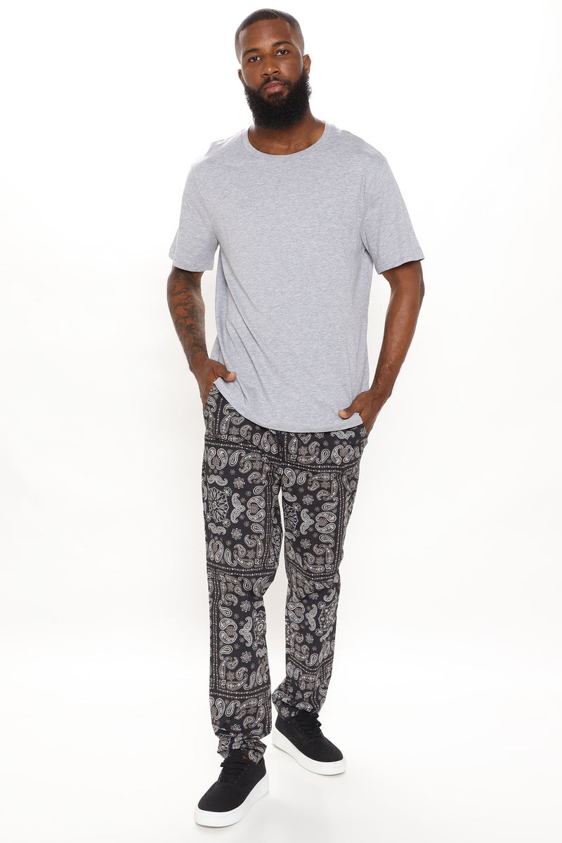 Washed Bandana Nylon Pants - Navy/combo | Fashion Nova, Mens Pants ...