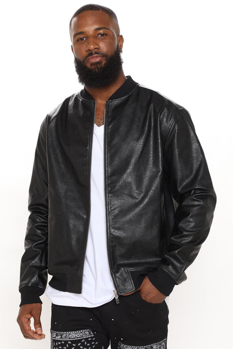 Men's Captain Rose Varsity Jacket with Faux Leather Sleeves in Brown Size Large by Fashion Nova