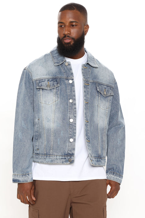 Fashion nova store oversized denim jacket