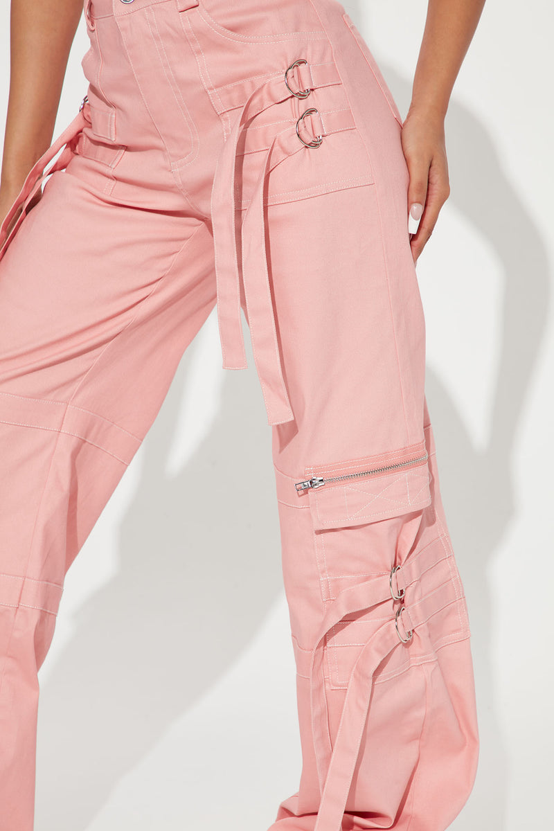 Cruise Control Contrast Stitch Cargo Pants Pink Fashion Nova, Pants