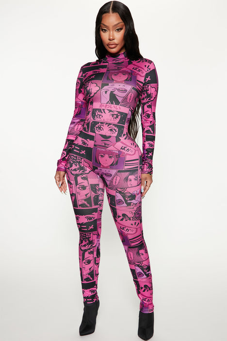 Play It Cool Jumpsuit - Hot Pink