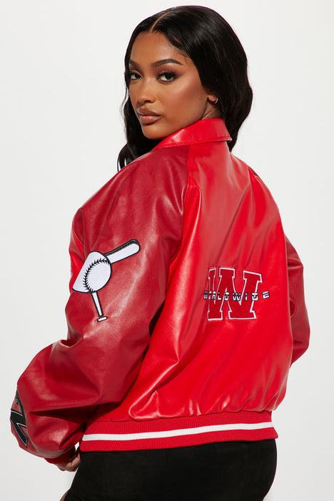 LA Baby Bomber Jacket Red Fashion Nova Jackets Coats