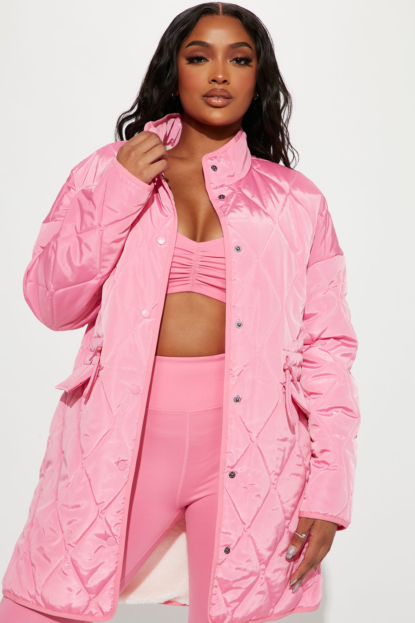 Classic Pink Quilted Jacket