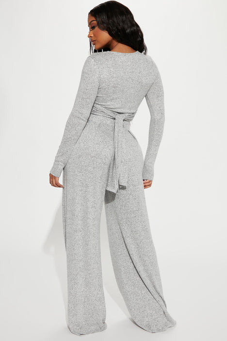 Another Dream Pant Set - Heather Grey