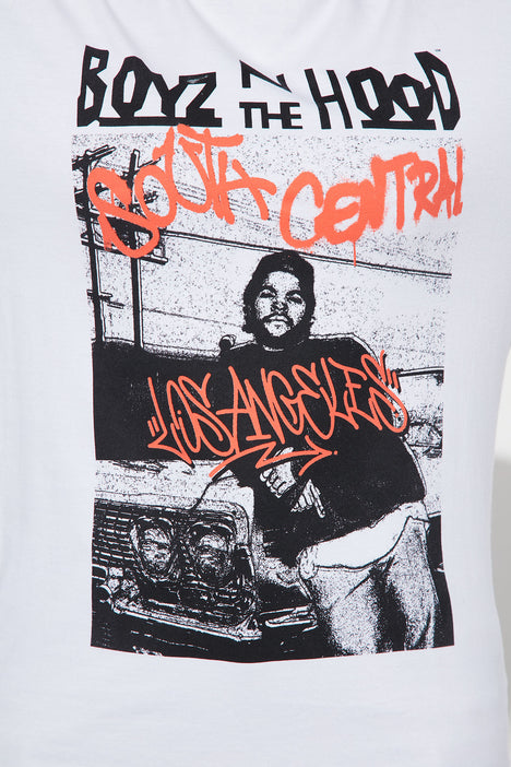 Boyz N The Hood Street Art Top White