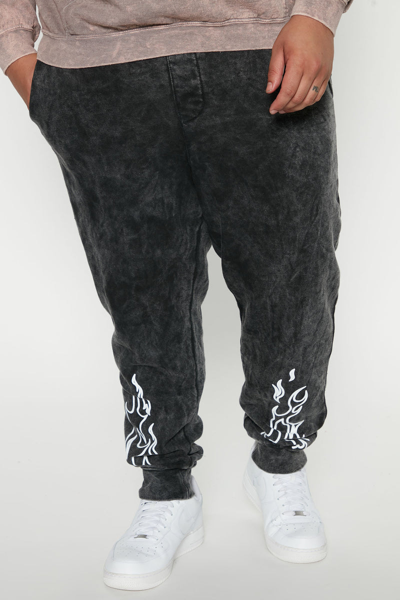 Fire From Down Under Jogger - Black | Fashion Nova, Mens Fleece Bottoms ...