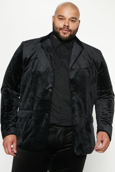 Mens velvet blazer big and tall outlet