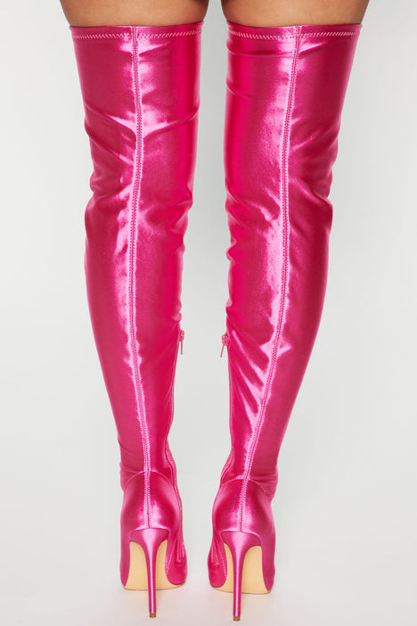 Fashion nova new arrivals pink boots