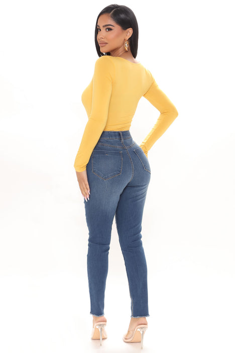 Next Level No Gap Skinny Jeans Medium Wash