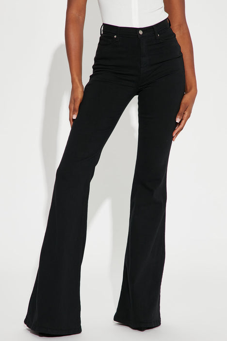 Super stretch flare cheap jeans