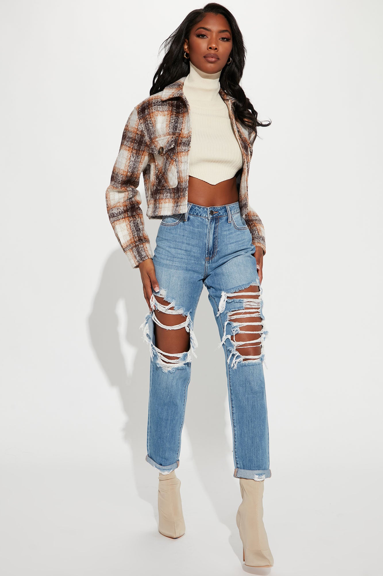 Jax distressed high rise jeans hot sale