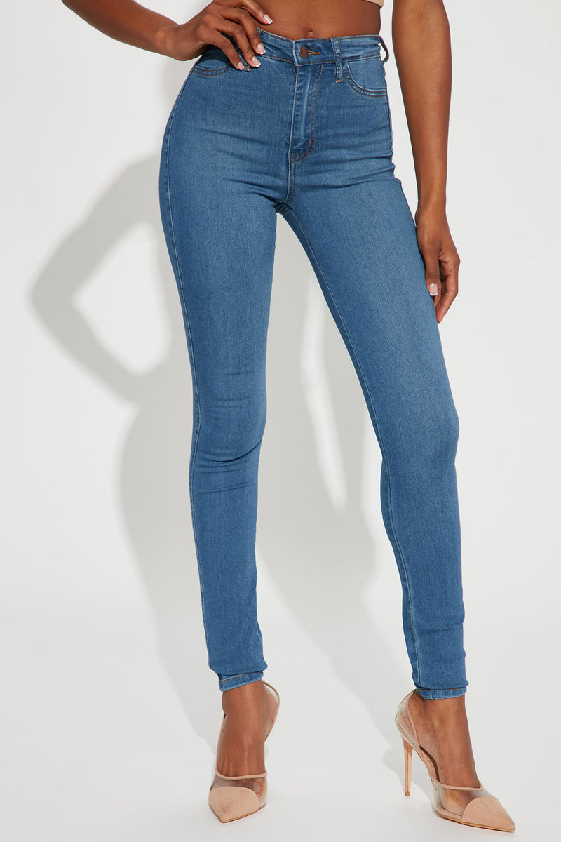 Tall Classic High Waist Skinny Jeans - Medium Blue Wash | Fashion Nova ...