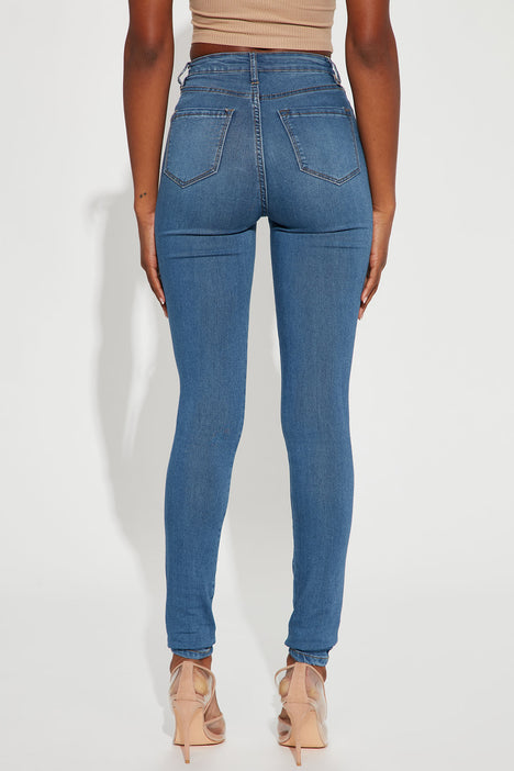 Tall Classic High Waist Skinny Jeans - Medium Blue Wash | Fashion Nova,  Jeans | Fashion Nova